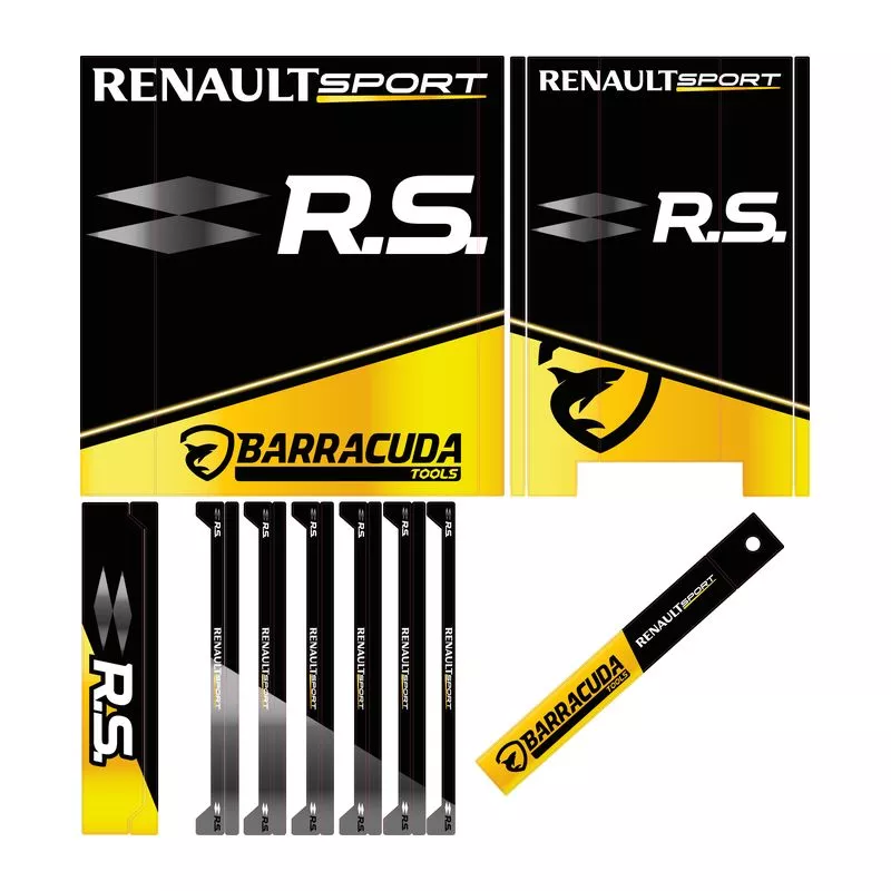 Kit déco' pour servante d'atelier 8 tiroirs - Renault Sport