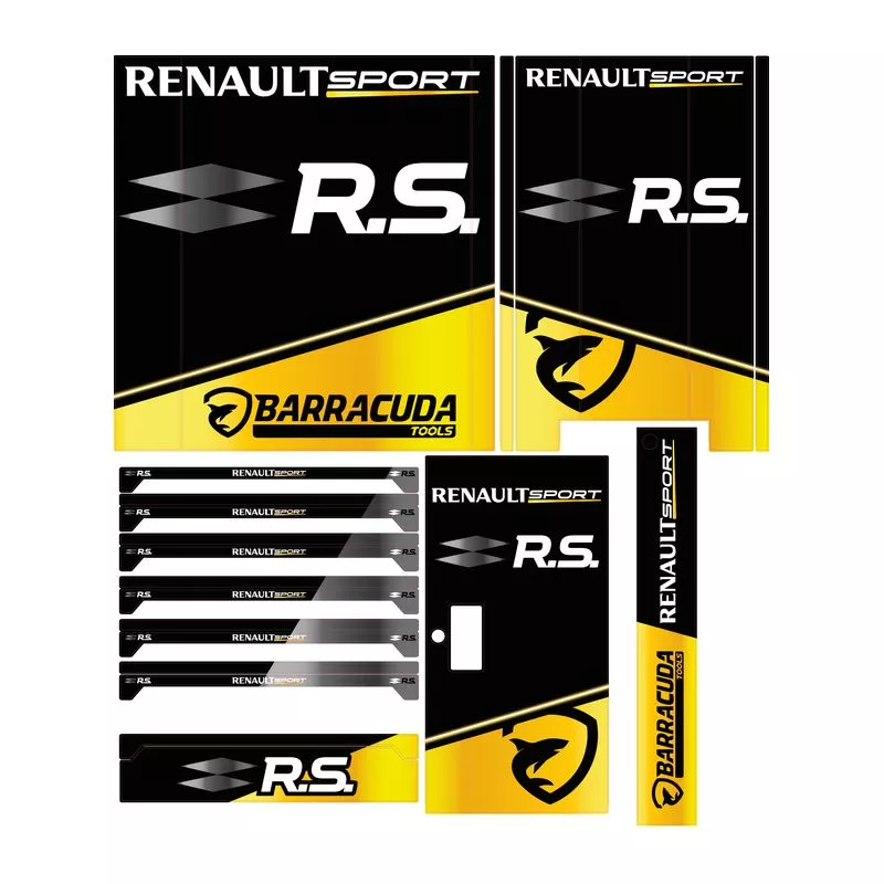 Kit déco' pour servante d'atelier 7 tiroirs - Renault Sport