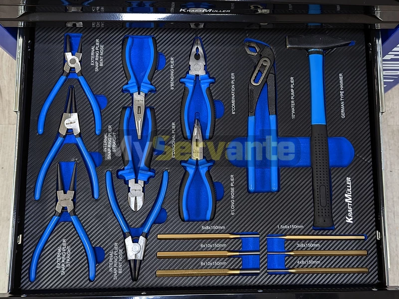 Servante d'atelier 7 tiroirs / 6 outillés Ultimate Blue